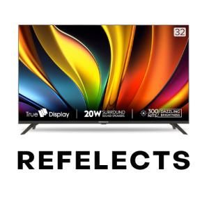 REFELECTS 80 cm (32 inches) Frameless Series HD Ready LED TV RF32A (Black)