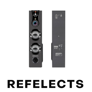 RF EF-TS50 Bluetooth Tower Speaker 50 Watts, Home Theater Music System, Deep Bass Subwoofer, Remote Control LED Display, FM, AUX, USB, Mic Input, Karaoke, TV, PC & Smartphone Compatible