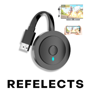 RF 4K Wireless HDMI Display Dongle Adapter 1080P, WiFi Streaming Movies, Shows Receiver for i-Phone, i-Pad, Android, Tablet, Laptop, Window to HDTV/Monitor/Projector, Compatible Miracast, Air Play, DLNA